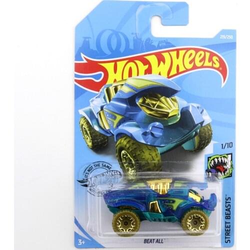 2019-219 Hot Wheels BEAT ALL Mini Alloy Coupe 1/64 Metal Diecast Model Car Kids Toys Gift