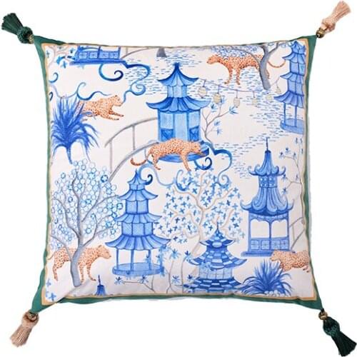 Soft Cushion Cover Decorative Pillows Throw Pillow Case Jungle Sofa Pillow Nordic Pillow Case Lumbar Pillow