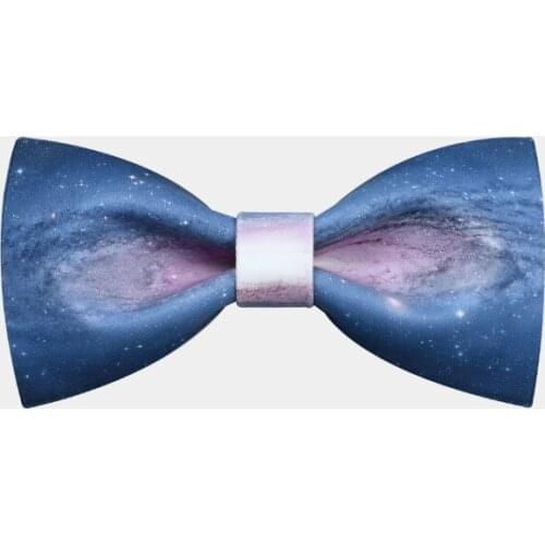 New Free Shipping mens male female Wedding bow tie Handmade Galaxy Star Print Groomsman Groom Gift British Bowtie