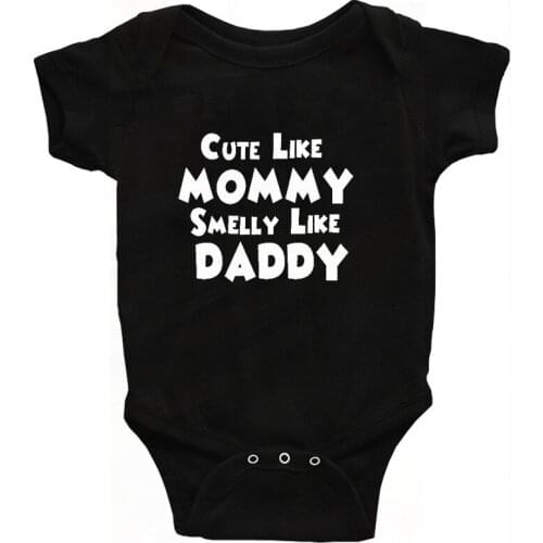 Mommy Daddy Letter Printing New Born Baby Clothes One-Pieces Toddler Romper Infant Kids Baby Girl Clothes 0-24 Months