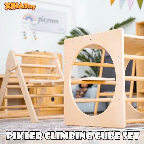 Pikler Arch Pikler Ramp Triangle Montessori Furniture Sets Baby Toys Climbing Toddler Wooden Gym Kindergarten Dropship