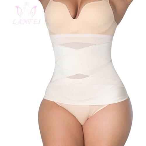 LANFEI Waist Trainer Tummy Control Belt Women Body Shaper Belly Reduce Compression Strap Weight Loss Seamless Corset Shaperwear