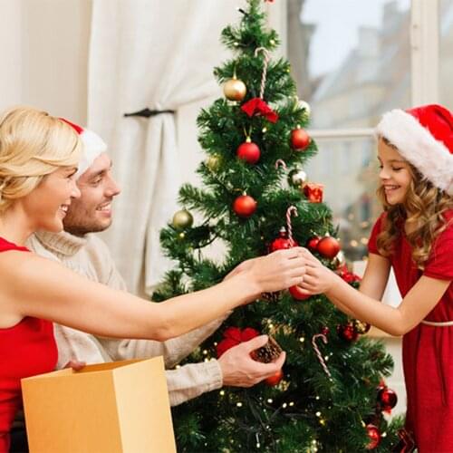 Christmas Tree Artificial Merry Christmas Tree With Ornaments 30/45/60CM New Year Decoration Indoor Outdoor Xmas Decoration