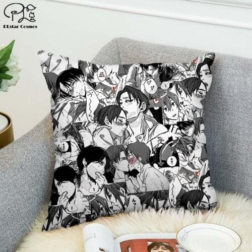 Sexy anime 3D printed Polyester Decorative Pillowcases Throw Pillow Cover Square Zipper Pillow cases