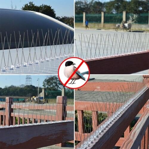 25cm Stainless Steel Bird Repellent Spikes Eco-friendly Anti Pigeon Nail Bird Deterrent Tool For Pigeons Owl Small Birds Fence