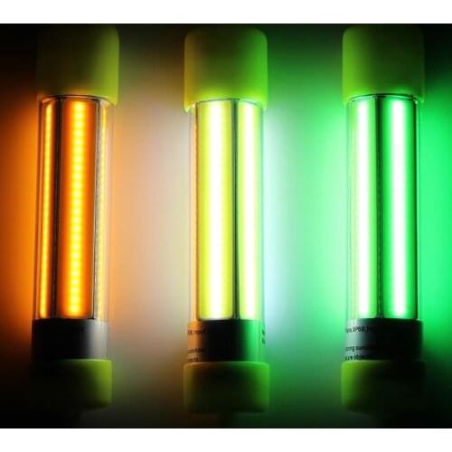 12V 20W COB Green Fishing Lure Light LED Deep Drop Underwater Fishing Squid Fishing Bait Luminous Lure for Attracting Fish