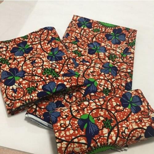 2021 Beautiful! Red 100% cotton Nigerian African Wax Prints Fabric ankara wax african Newest design Women wax fabric