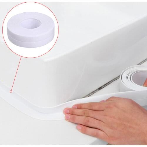 3.2M Long Windows Bath Tapes Sealing Strips PVC Kitchen Waterproof Wall Sticker Self-Adhesive Seam Toilet Corner Seal Strip Tape