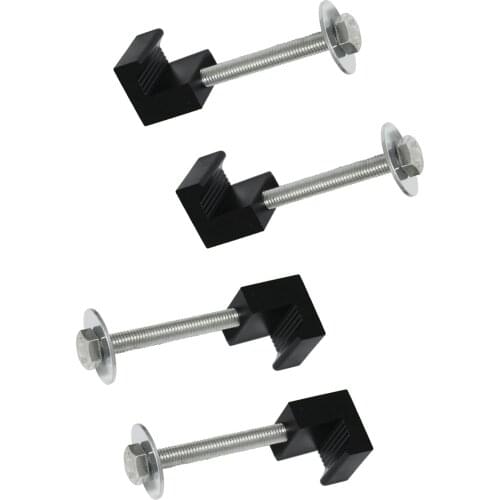 4 PCS Truck Tool Box Mouting Kit Pickup Toolbox Tie Downs Aluminum Alloy J Hooks Car Goods Car Accessories Truck Bracket