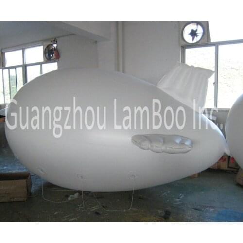 FREE SHIPPING 4m(13ft) White Inflatable Zeppelin/ Blimp/Airship for Advertisement Different color for your selection/No Logos