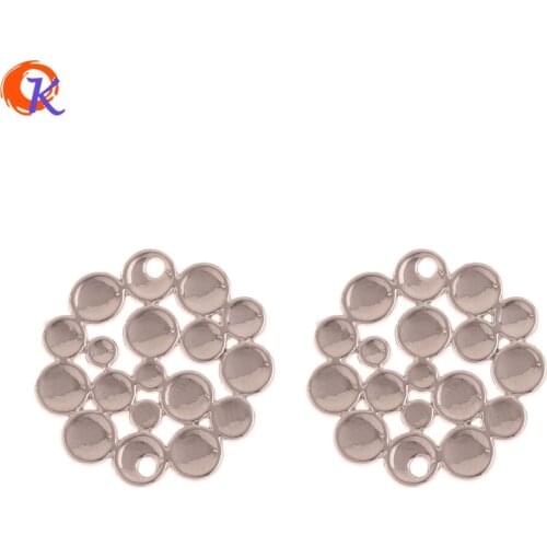 Cordial Design 100Pcs 21*22MM Earrings Accessories/DIY Jewelry Making/Rhodium/Coin Shape/Hand Made/Jewelry Findings Component