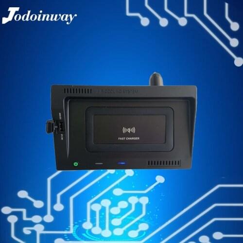 Phone holder for Volkswagen Teramont 2017 2018 wireless charging bracket moblie phone stand for iphone 11 qi fast charge support