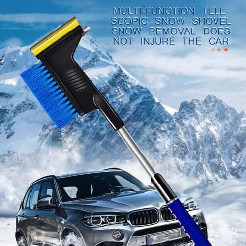 For Car, SUV, Truck Window Ice Removal Shovel Car Windshield Scraper Retractable Snow Remover With Foam Handle Suitable