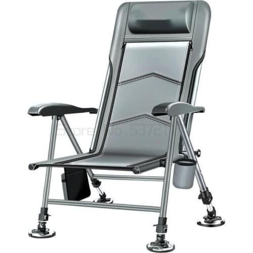 European fishing chair new fishing chair reclining folding portable all terrain multifunctional wild fishing chair chair