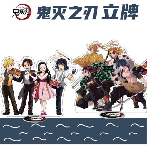 Demon Slayer: Kimetsu No Yaiba Anime Acrylic Stand Toy Nezuko Agatsuma Zenitsu Desktop Model Toy Gifts