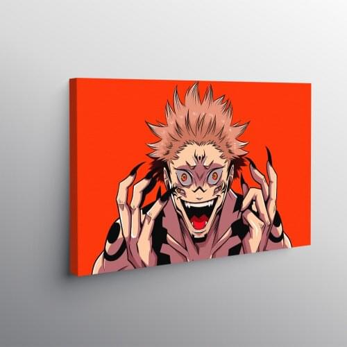 Jujutsu Kaisen Yuji Itadori Sukuna Framed Wooden Frame canvas painting decor wall art pictures home decoration prints poster