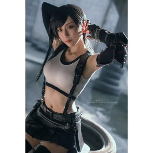 Final Fantasy VII Tifa Lockhart Cosplay Halloween Costumes