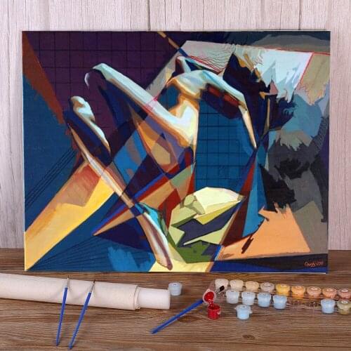 Landscape Figure Painting By Numbers Set Oil Paints 40*50 Painting On Canvas Decorative Paintings Crafts For Wholesale