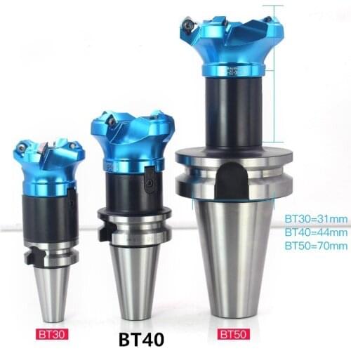 Face end mill shoulder milling cutter KM12 aluminum and BT40 Tool holder set CNC Milling New