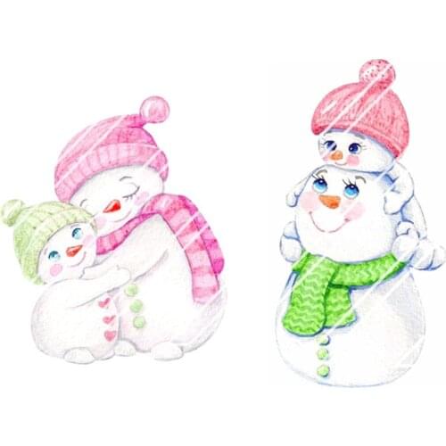 Christmas Snowman Mother Metal Cutting Dies Scrapbooking For Paper Making The DIY Birthday Embossing Frame Card Craft