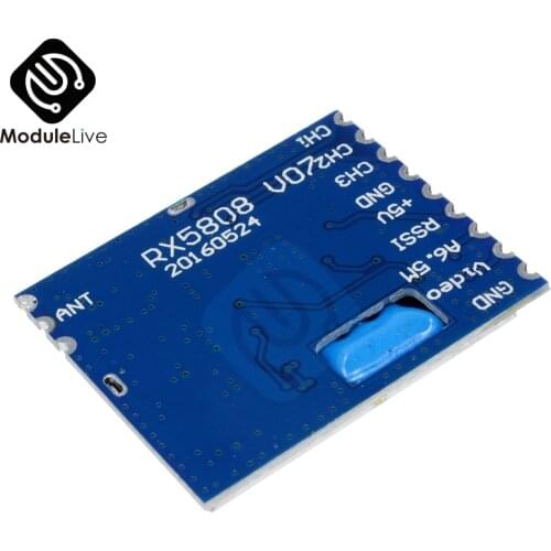 FPV 5.8G Wireless Audio Video Receiver Module for Boscam RX5808 Frequency Phase Lock Analog AV Signal Output 3.5V 170mA Board