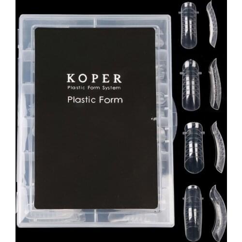 120Pcs Building Mold Nail Tips Dual Form Plastic False Fake Nails Reusable Tool Full Cover Nail Extension For Mutiple Nail Shape