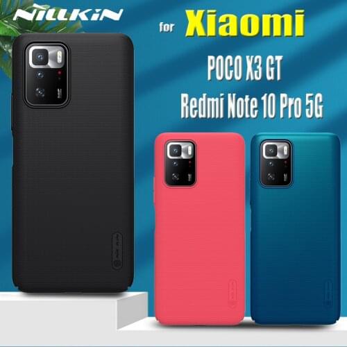Nilkin Back Cover on POCO X3 GT for Xiaomi Redmi Note 10 Pro 5G CN Case Nillkin Frosted Shield Hard PC Plastic Shockproof Phone