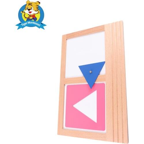 Wholesale professional montessori material wooden educational toy Large Metal Inserts Tracing Tray L040