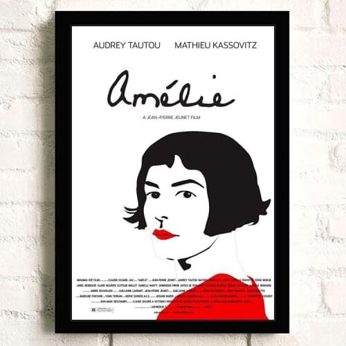 Posters Prints Movie Art French Movie Amelie Wall Kids Room Nordic Canvas Paintings Black White Modular Home Decor Pictures
