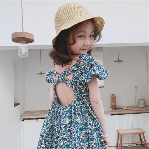 2020 Girls Floral Dress Summer Princess Clothing Flower Costume Kid Baby Child Party Holiday Beautiful Dresses Baby Girl Clothes
