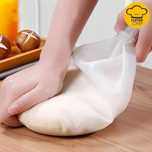 Silicone Kneading Dough Bag Versatile Reusable Dough Mixer Flour-mixing Preservation Bag for Bread Pastry Pizza Kitchen Tool