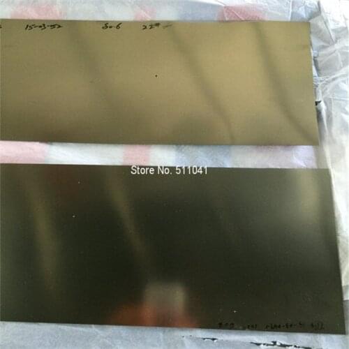 Super elastic NiTi shape memory sheet,NiTi sheet,NiTi plate,Nitinol SMA plate sheet 0.8mm*210mm*800mm