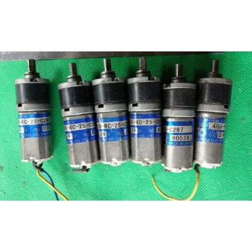 TG-46D-RC-25-C287 DC GEAR motor , used in good condition . 80% appearance new , good working , free shipping