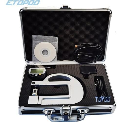 0-10mm digital micron thickness gauge with roller insert Continuous Dial Thickness Gauge 0.001mm