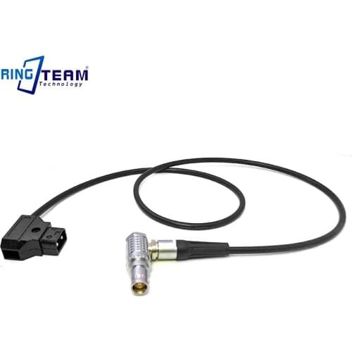 V-Mount Anton Bauer Power D-Tap to 6pin (FHJ 1B 306) Female Power cable for RED Scarlet & Epic Camera Customized 90 Degree Elbow
