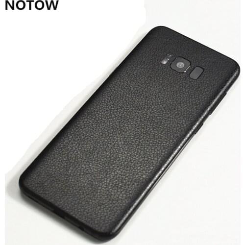 NOTOW Fashion leather PVC Sticker Wrap Skin Mobile Back Paste Protective Film For Samsung Galaxy S8 /S8plus