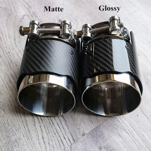 1 Pieces Carbon Fiber Exhaut tips Auspuffspitze for F87 M2 F80 M3 F82 F83 M4 Direct Fit Universal Fit Exhaust Tip