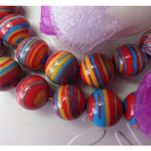 10mm stripe Turkey DIY Round loose beads Women Manual New Hot sale High-quality Fashion beautiful Wholesale and retail 15