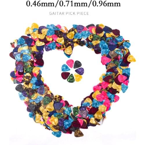 Ohello 10 Pcs Guitar Picks 0.46/0.71/0.96 mm Acoustic Picks Plectrum Celluloid Ukulele Plectrum Electric Guitar Accessories