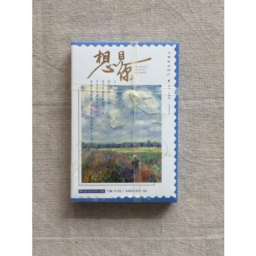 143mmx93mm miss you paper postcard(1pack=30pieces)