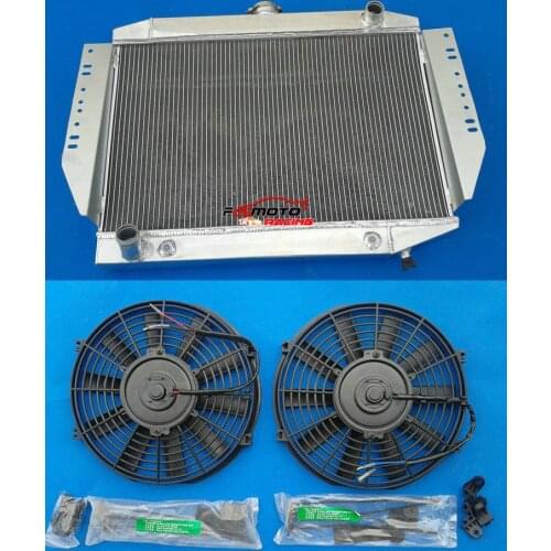3 Row All Aluminum Racing Radiator +FAN For Jeep Cherokee Wagoneer J-Series 1972-1979 74