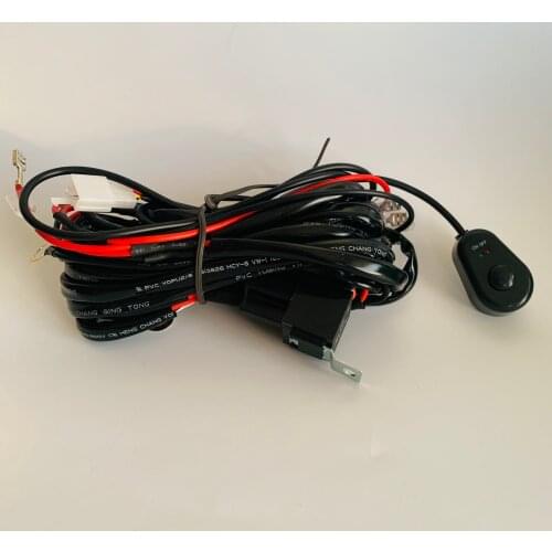 4 leads Quad light lamp Synchronous control Car Led bar Wire Wiring harness 4x4 Offroad Spot light Relay harness Line group