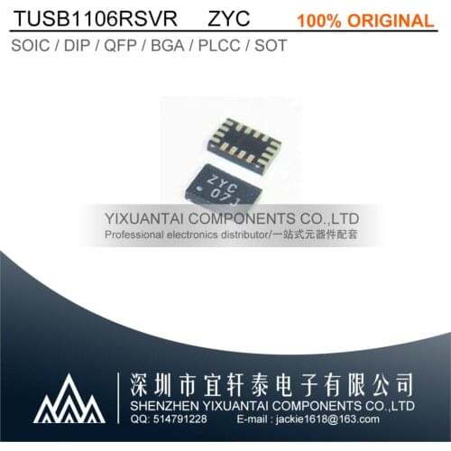 10pcs/lot 50pcs/lot 100pcs/lot Free shipping 100% original TUSB1106RSVR ZYC UQFN16