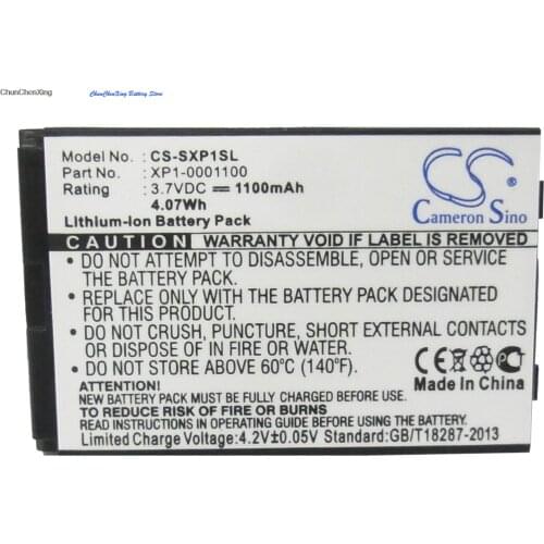 Cameron Sino 1100mAh Battery XP1-0001100 for Sonim/Socketmobile XP1, XP1 BT, XP3 Quest, For JCB Sitemaster, TP305, TP802, TP803