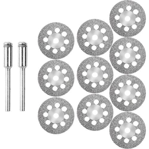 12 Pcs 22mm Diamond Cutting Wheels Rotary Tool Die Grinder Metal Cut Off Disc for Glass Marble Tile or Granite