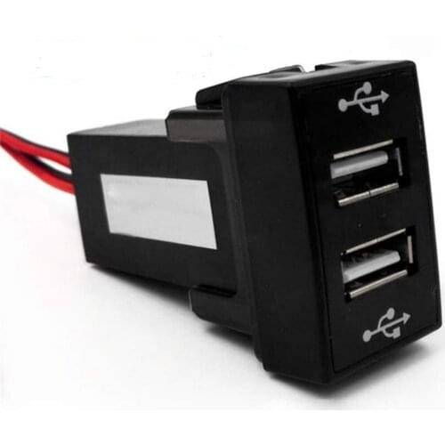 Dual USB Port Charging Dashboard Mount Car Panel USB Charger for Ford for Phone Tablet