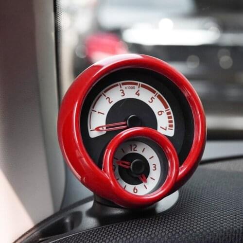 For Benz Smart 453 Fortwo Forfour Car Interior Decoration Sticker Tachometer Decorative Frame Instrument Panel Protective Shell