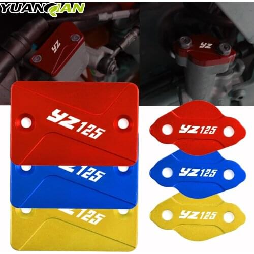Motorcycle CNC Aluminum Front & Rear Brake Fluid Reservoir Cover Cap For Yamaha YZ 125 YZ125/250 F 2003 2004 2005 2006 2007