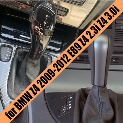 F30 Style Shifter Lever Carbon Fiber Black Silver LED Gear Shift Knob for BMW Z4 2009-2012 E89 Z4 2.3i Z4 3.0i Accessories
