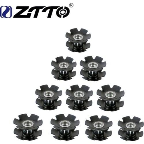 2019 1 PCS MTB Road Bike Bicycle Steer Tube Headset Aluminum Star Nut 1 1/8 "OD28.6mm Bulk Wholesale Free shipping DH Cheap HOT